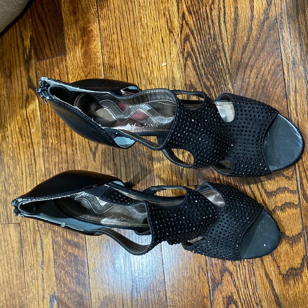 Block High Heels Sandals Open Toe